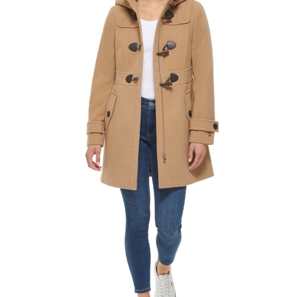 Tommy Hilfiger, Women's Hooded Toggle Walker Coat, Created for Macy's - Picture 11 of 12